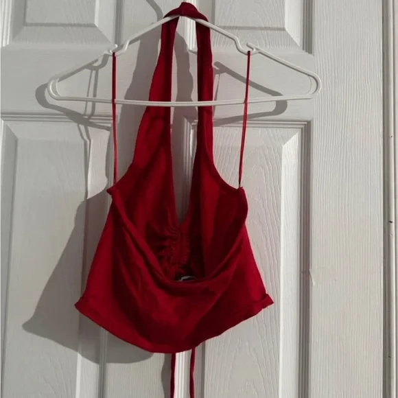 Red Halter Top - Picture 2 of 3